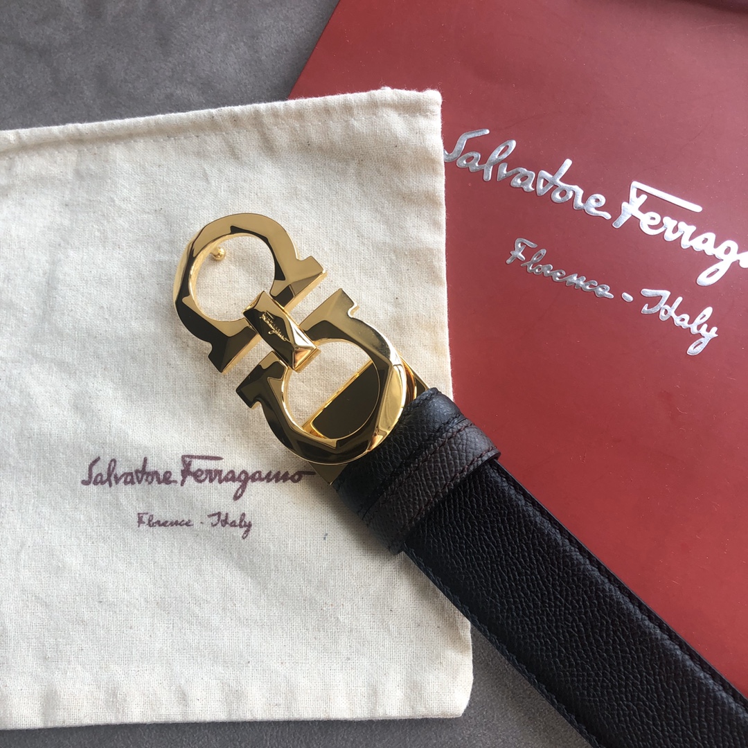 Salvatore Ferragamo Male Basic Belt Top Grain Leather M