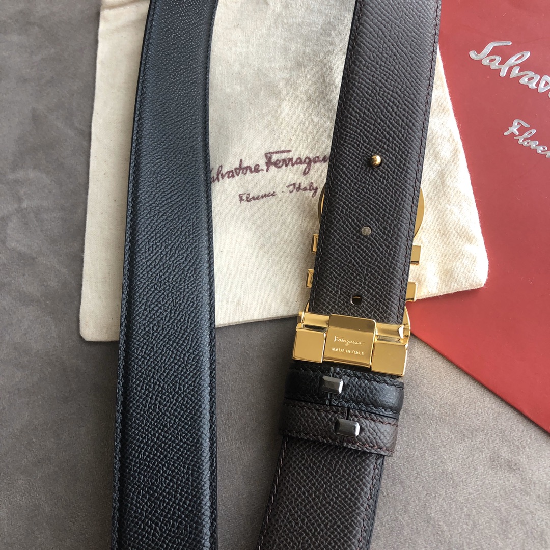 Salvatore Ferragamo Male Basic Belt Top Grain Leather M