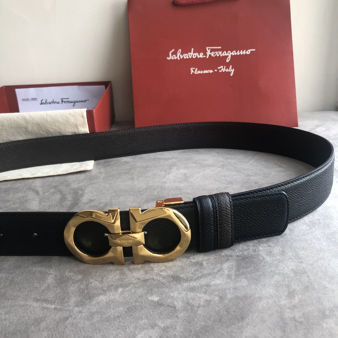 Salvatore Ferragamo Male Basic Belt Top Grain Leather M