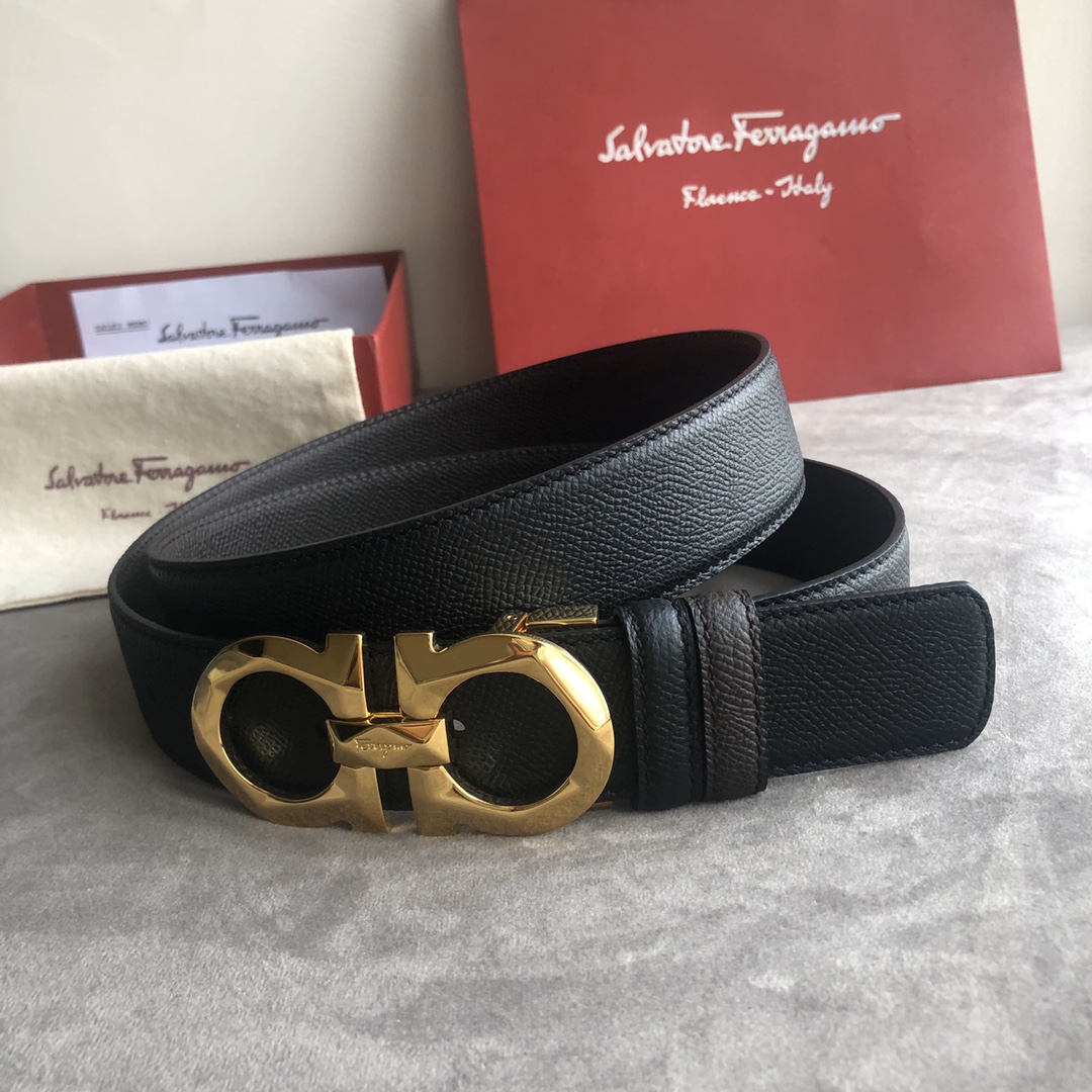 Salvatore Ferragamo Male Basic Belt Top Grain Leather M