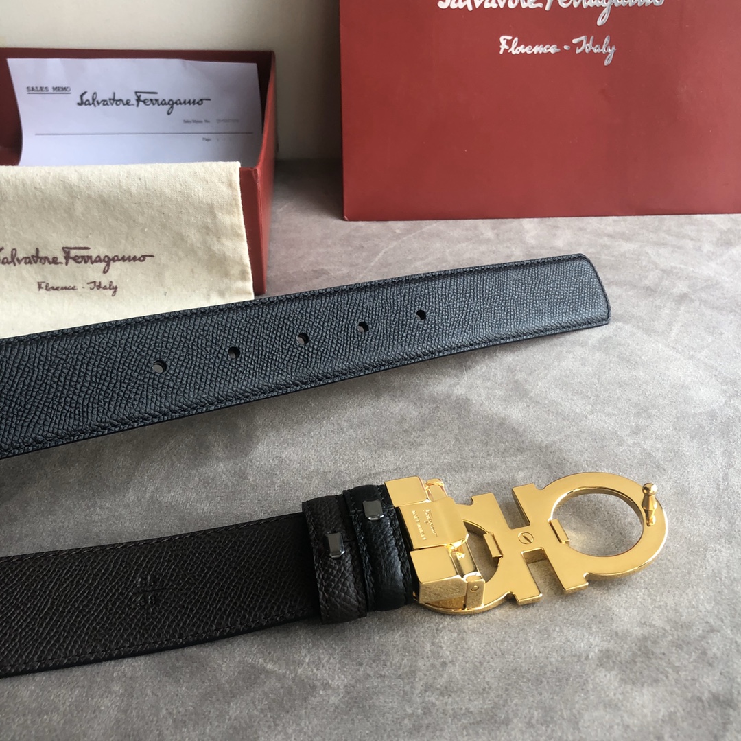 Salvatore Ferragamo Male Basic Belt Top Grain Leather M