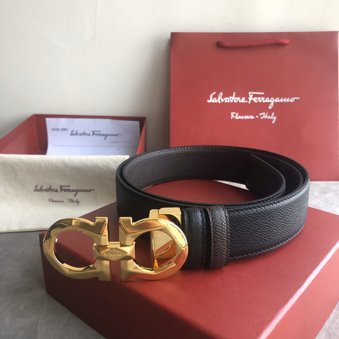 Salvatore Ferragamo Male Basic Belt Top Grain Leather M