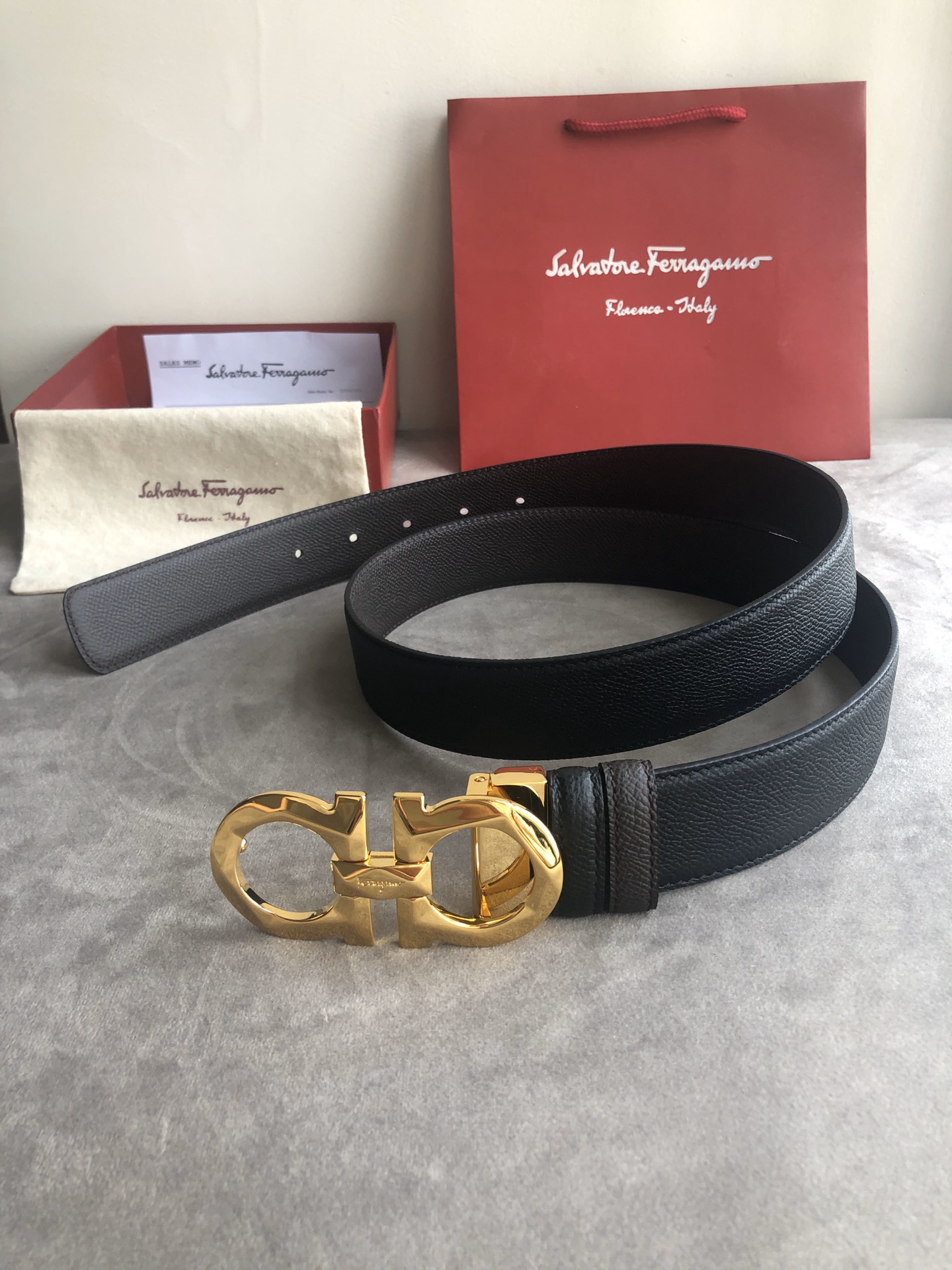 Salvatore Ferragamo Male Basic Belt Top Grain Leather M