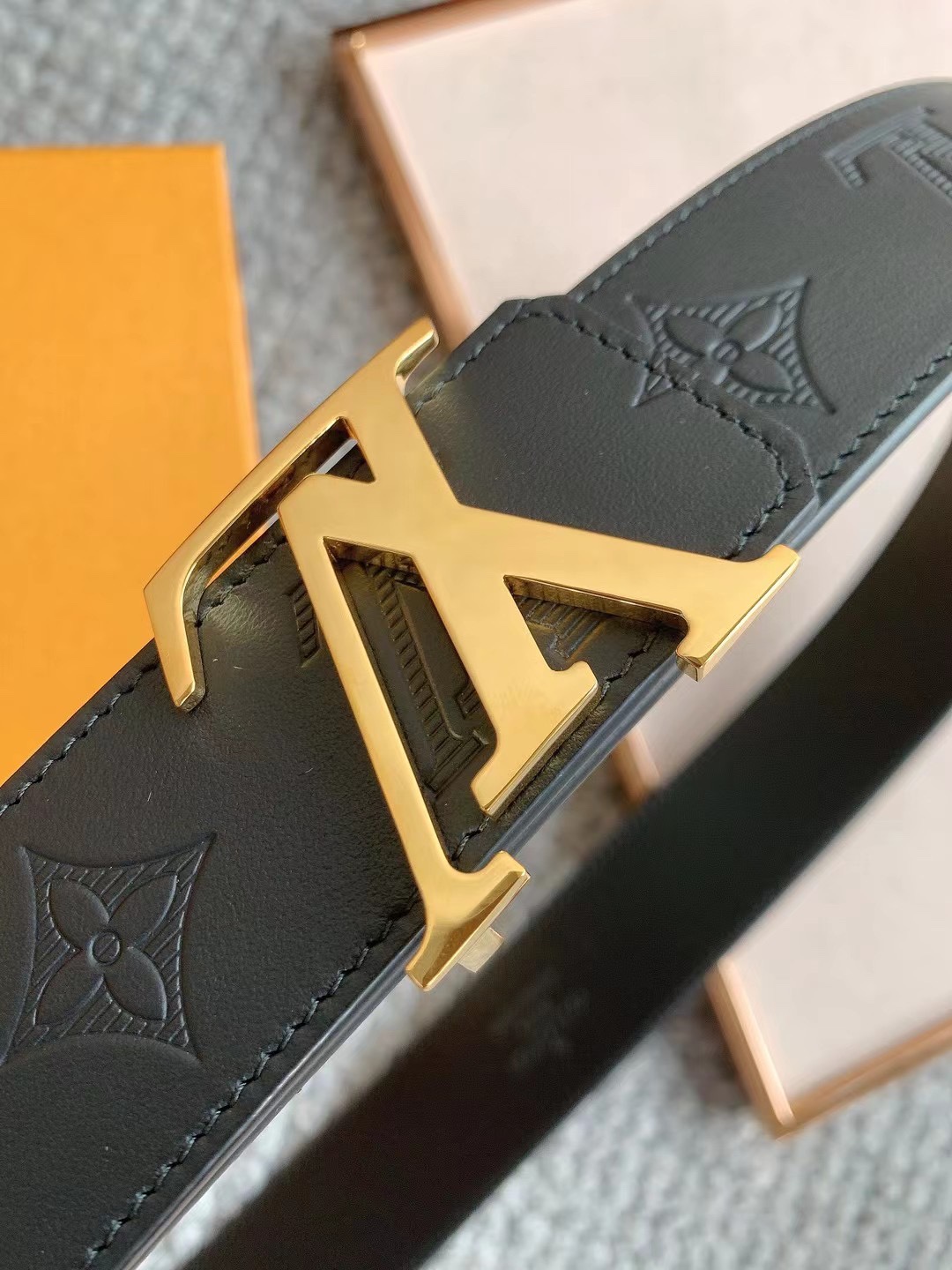 Louis Vuitton Basic Belt Cow Leather M-l