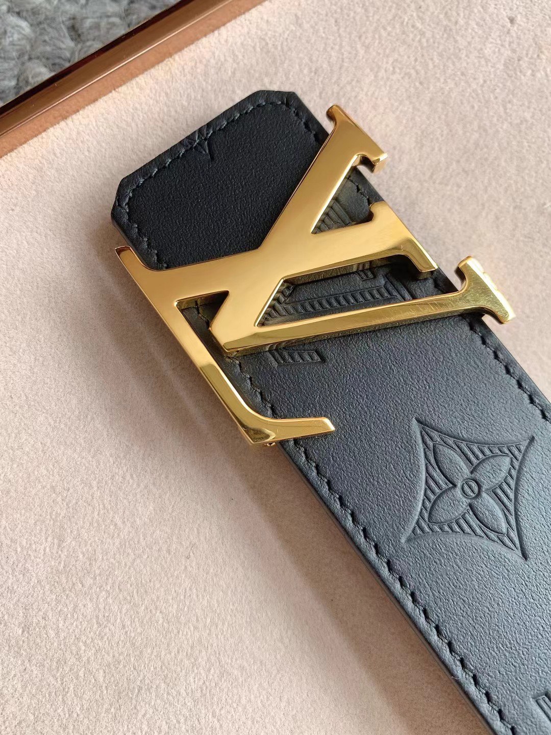 Louis Vuitton Basic Belt Cow Leather M-l