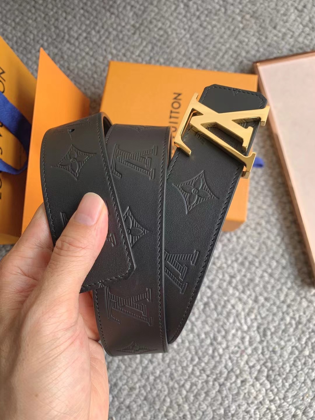 Louis Vuitton Basic Belt Cow Leather M-l