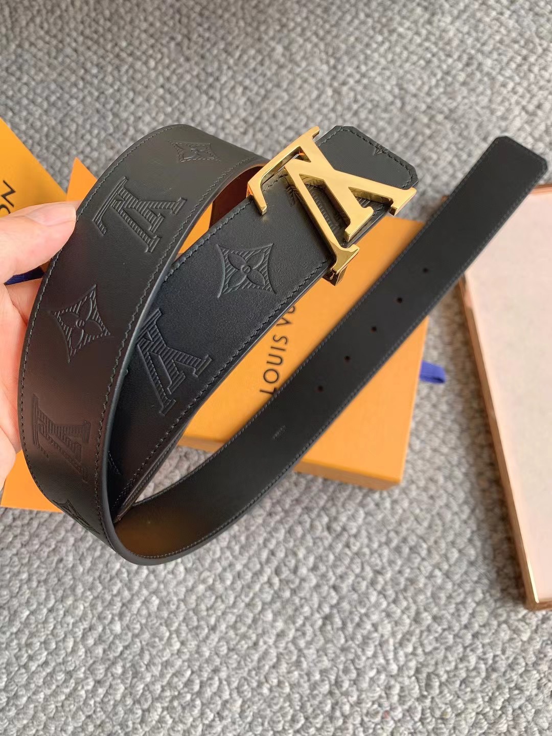 Louis Vuitton Basic Belt Cow Leather M-l