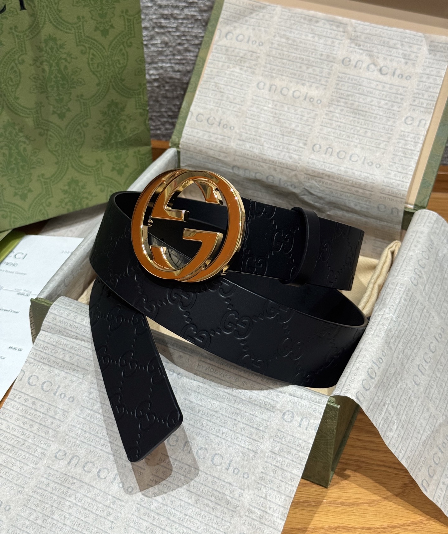 Gucci Basic Belt Cow Leather