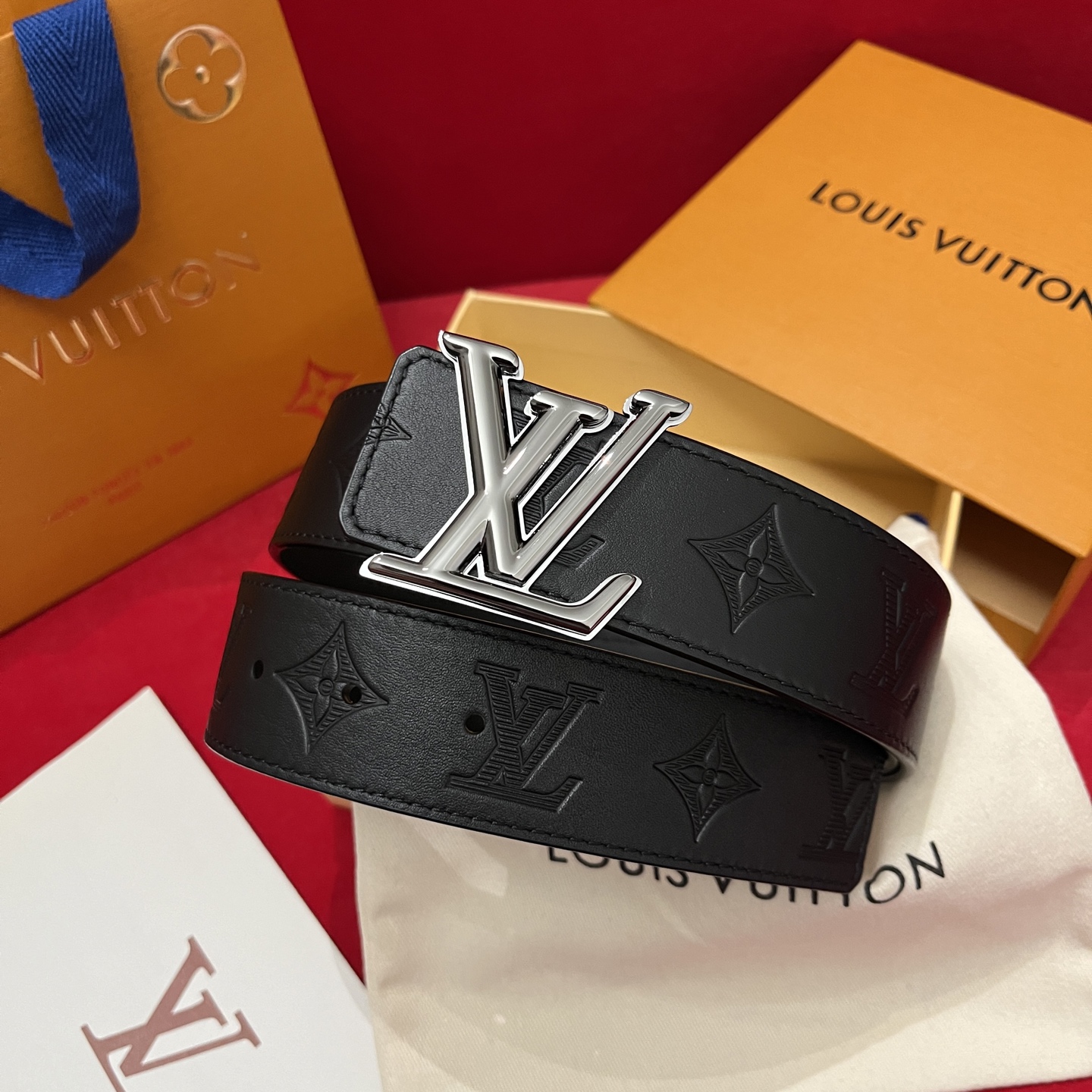 Louis Vuitton Male Basic Belt Cow Leather S-m-l