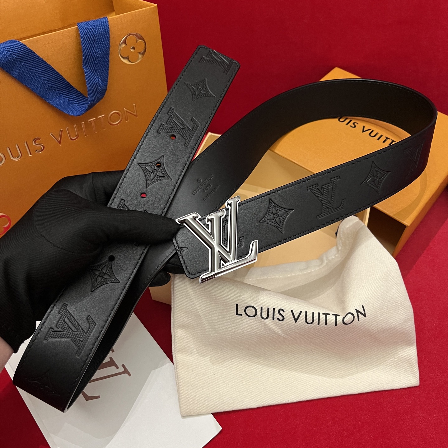Louis Vuitton Male Basic Belt Cow Leather S-m-l