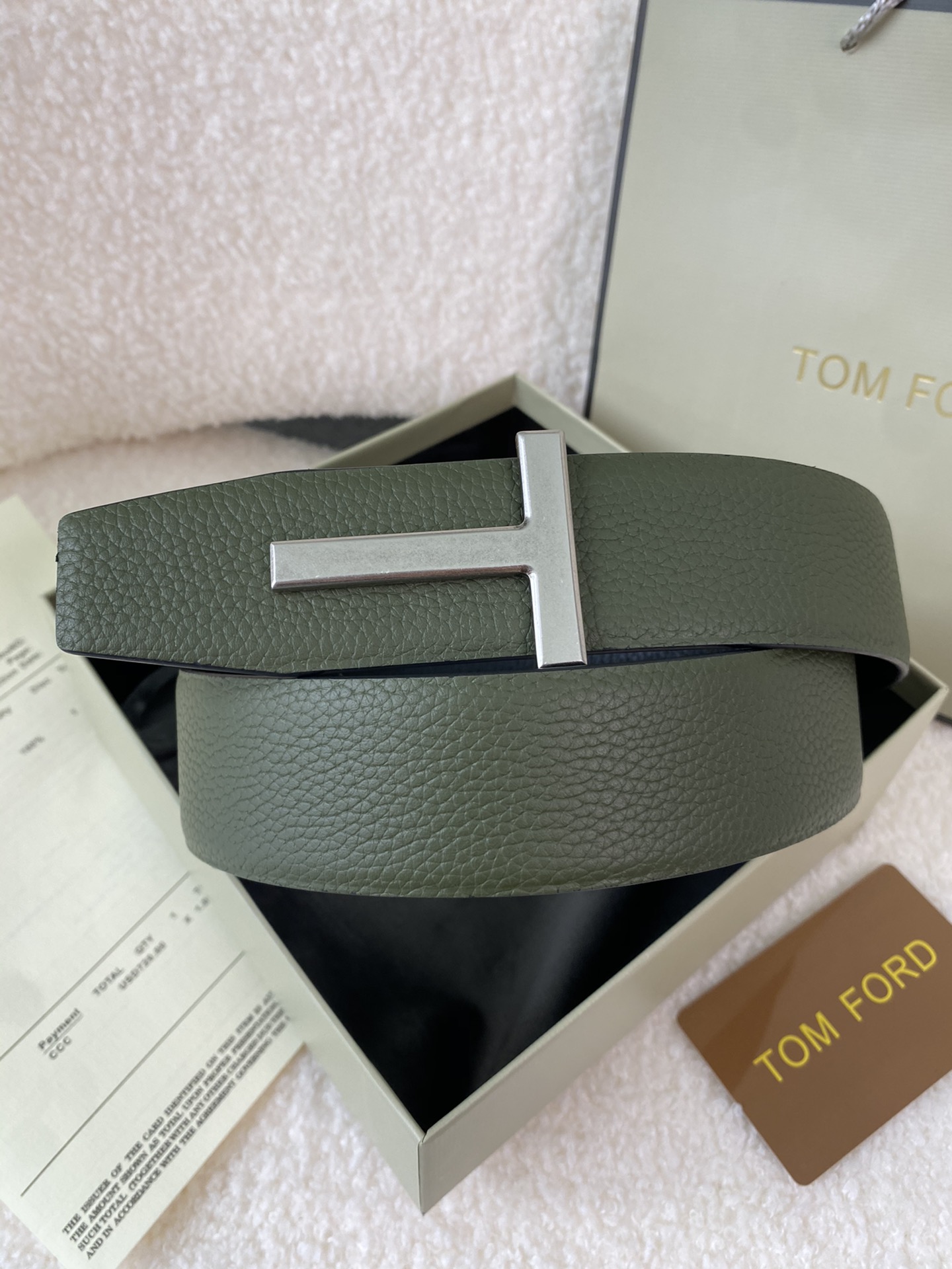 Tom Ford Male Basic Belt Cow Leather M