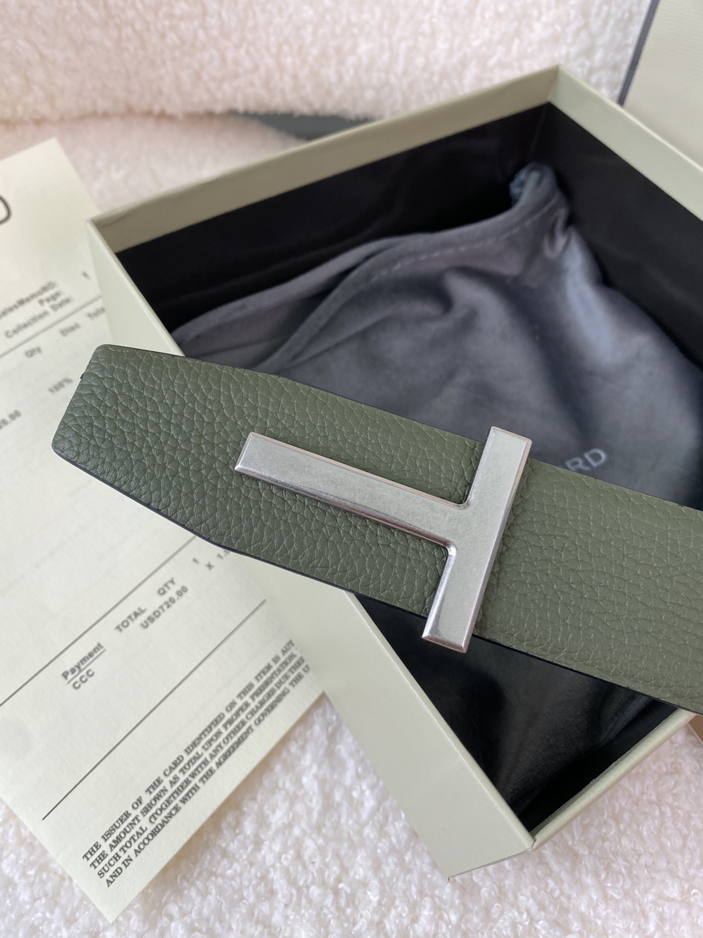 Tom Ford Male Basic Belt Cow Leather M