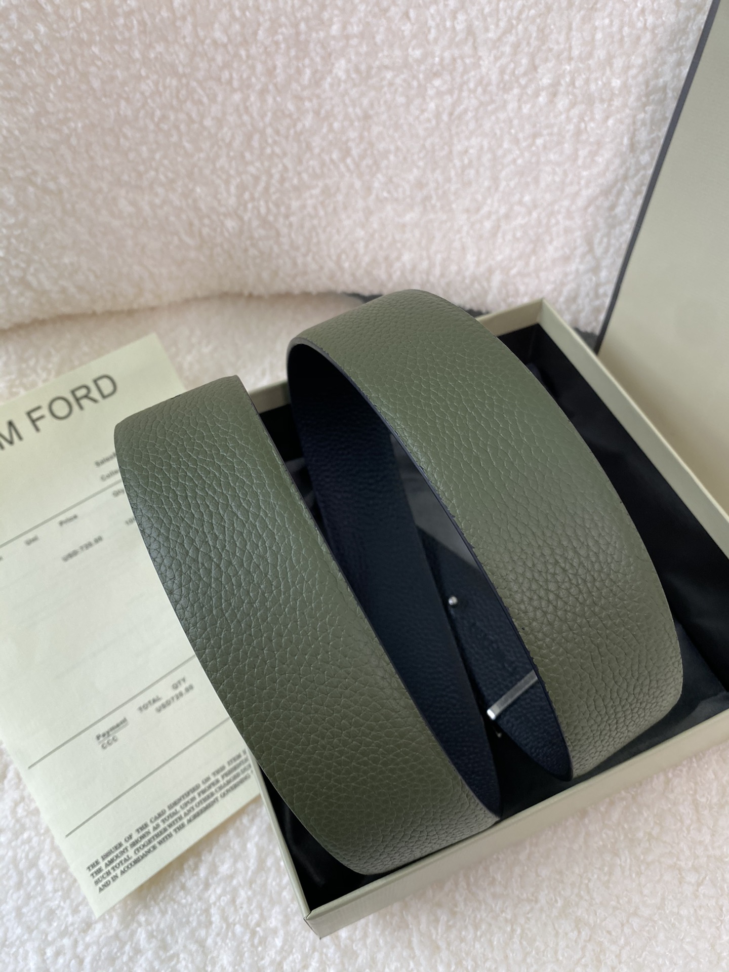 Tom Ford Male Basic Belt Cow Leather M