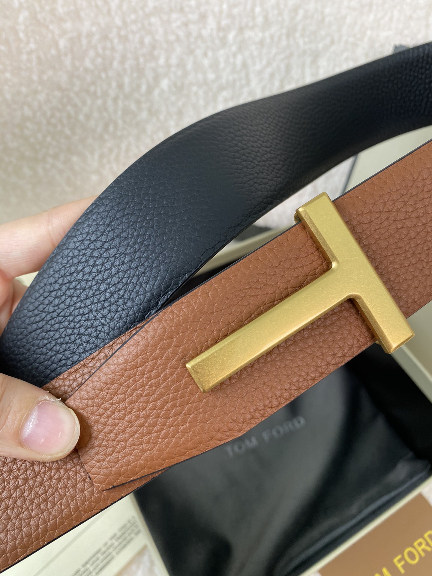 Tom Ford Male Basic Belt Cow Leather M