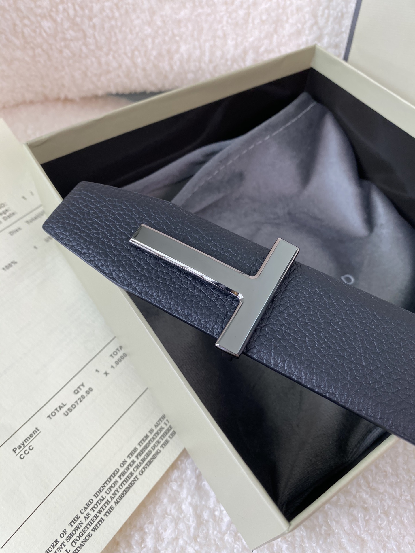 Tom Ford Male Basic Belt Cow Leather M