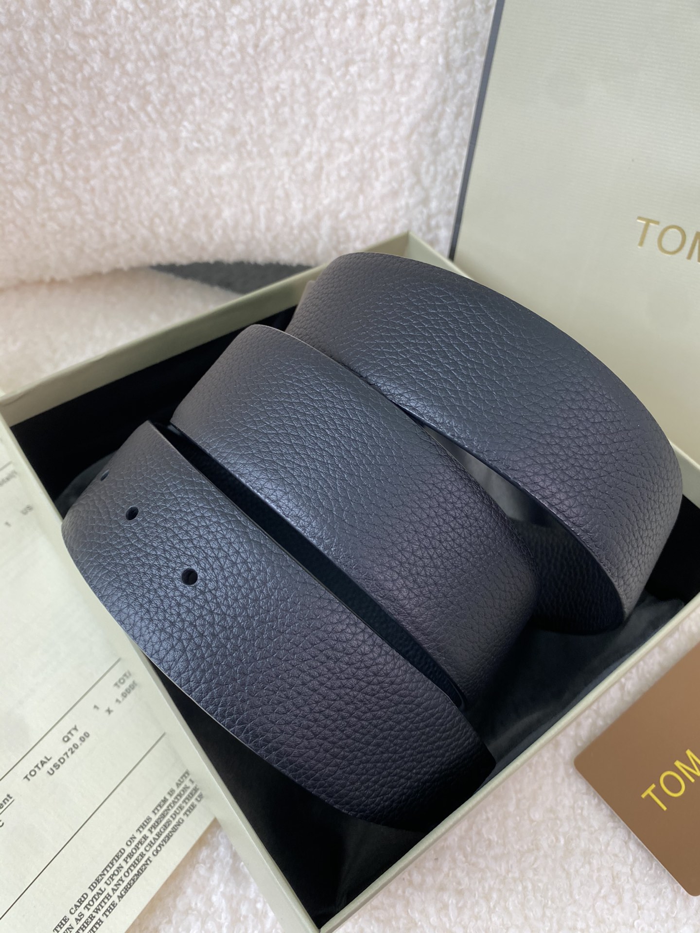 Tom Ford Male Basic Belt Cow Leather M