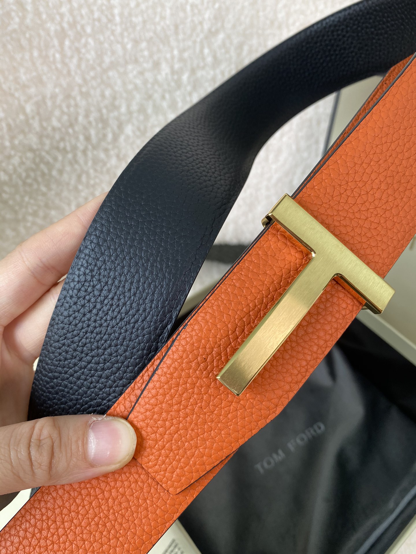 Tom Ford Male Basic Belt Cow Leather M