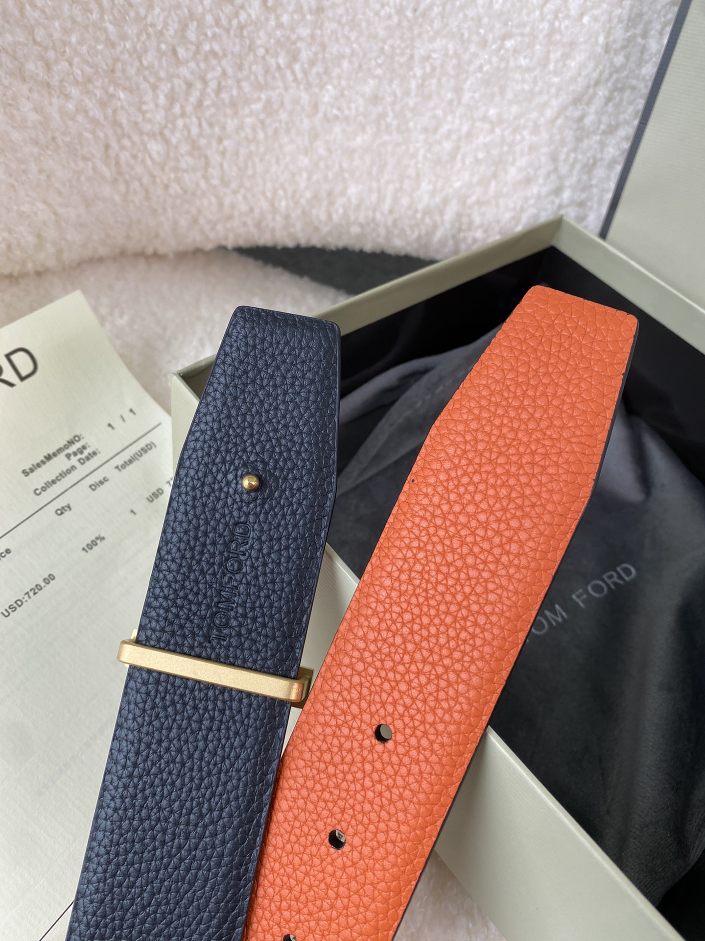 Tom Ford Male Basic Belt Cow Leather M