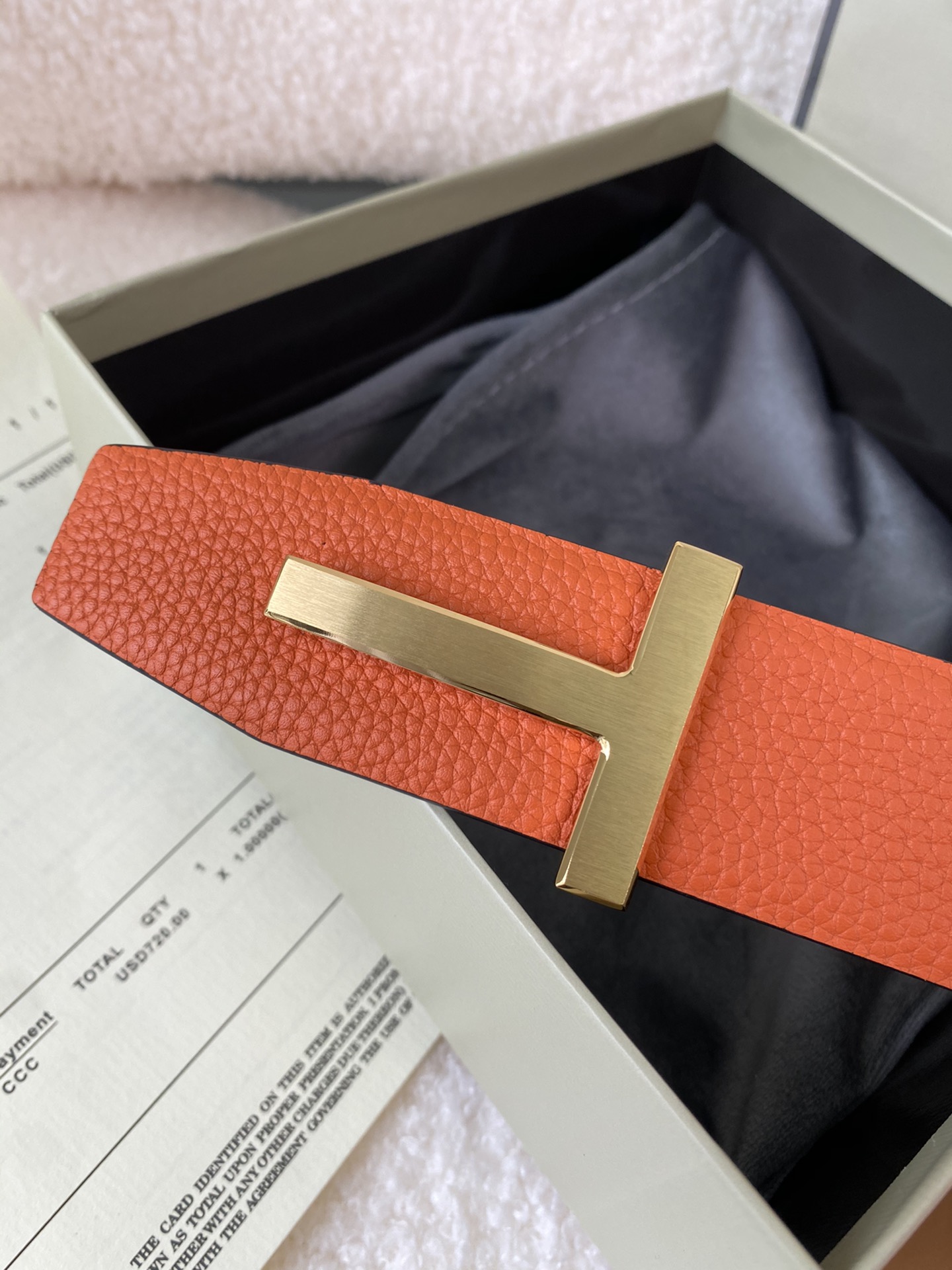 Tom Ford Male Basic Belt Cow Leather M