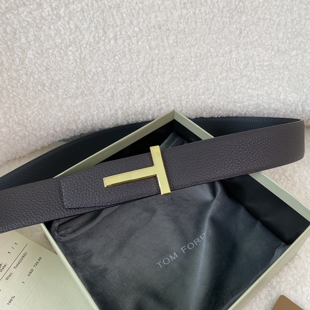 Tom Ford Male Basic Belt Cow Leather M