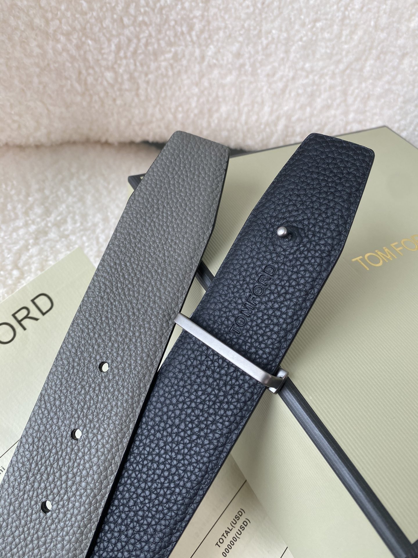 Tom Ford Male Basic Belt Cow Leather M