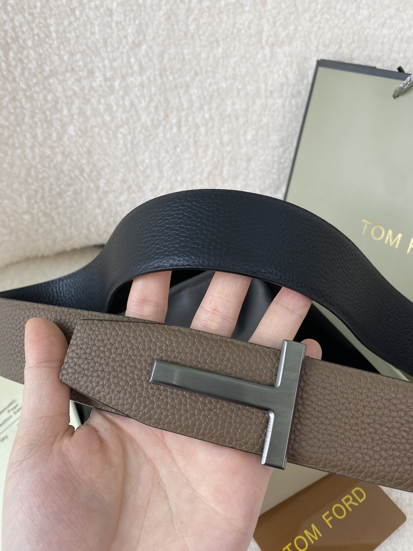 Tom Ford Male Basic Belt Cow Leather M
