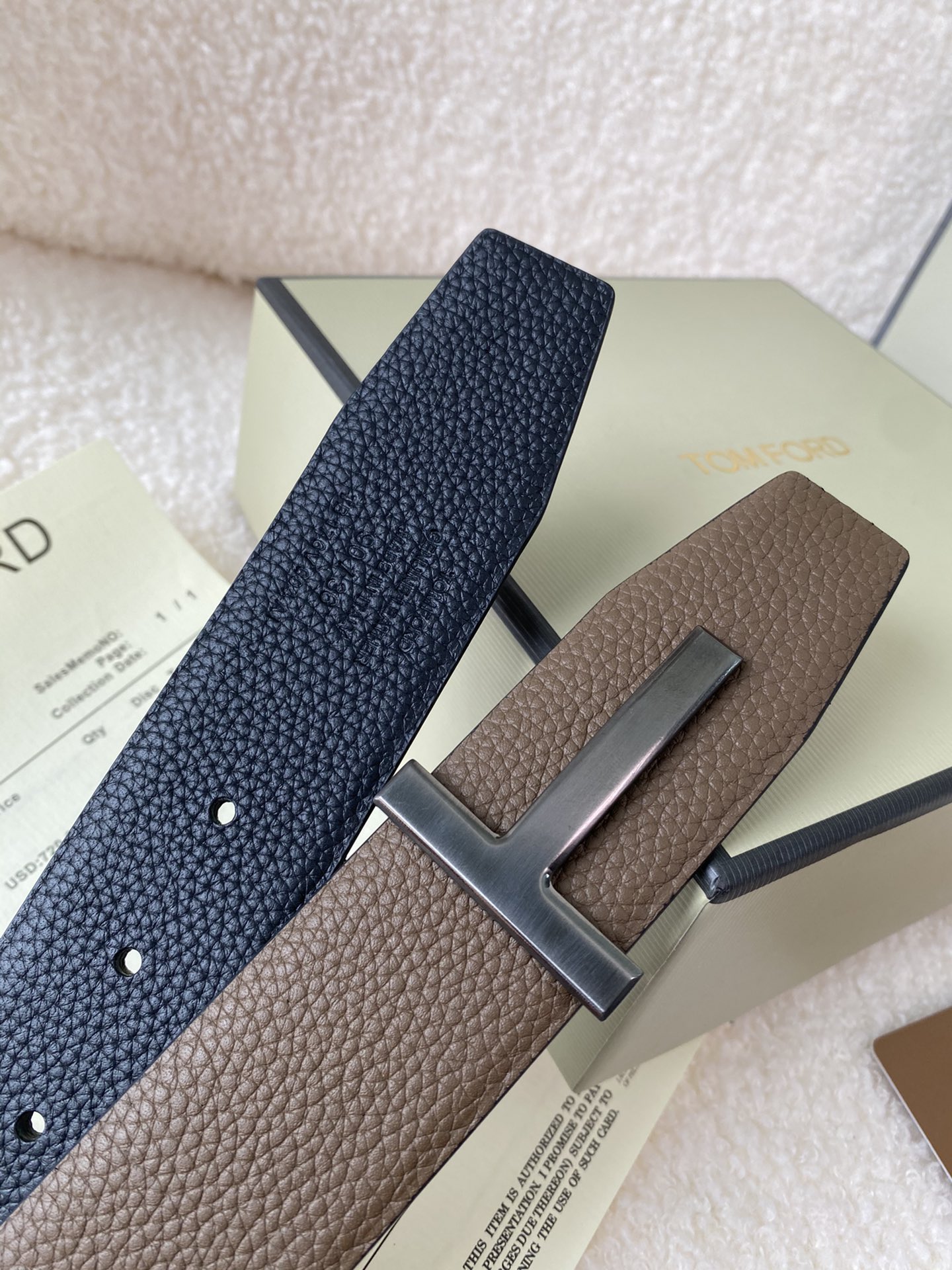 Tom Ford Male Basic Belt Cow Leather M