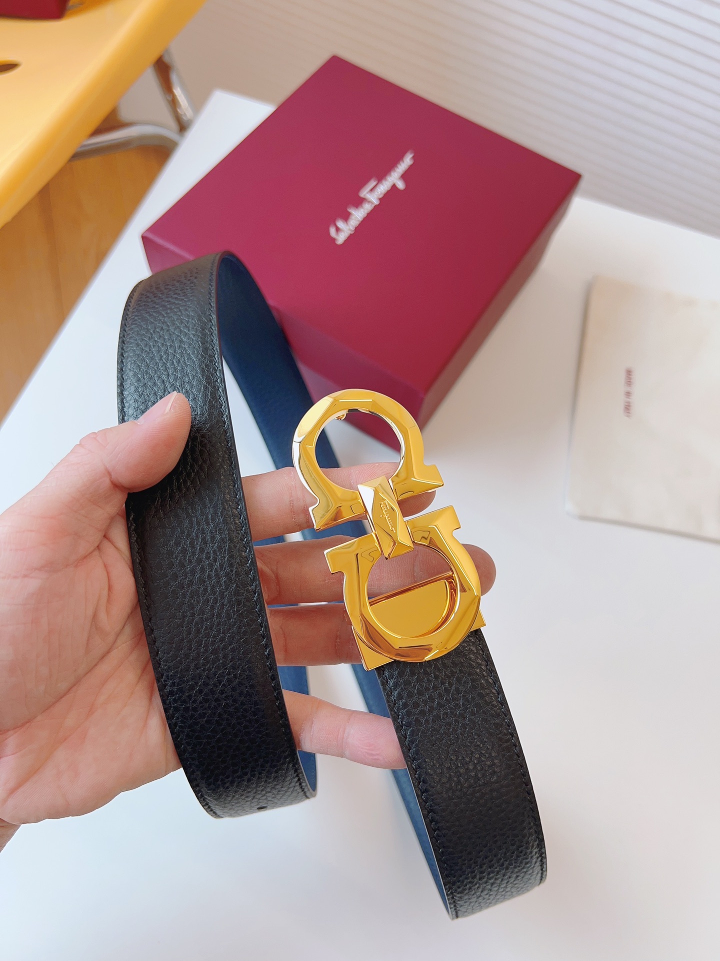 Salvatore Ferragamo Basic Belt Top Grain Leather M