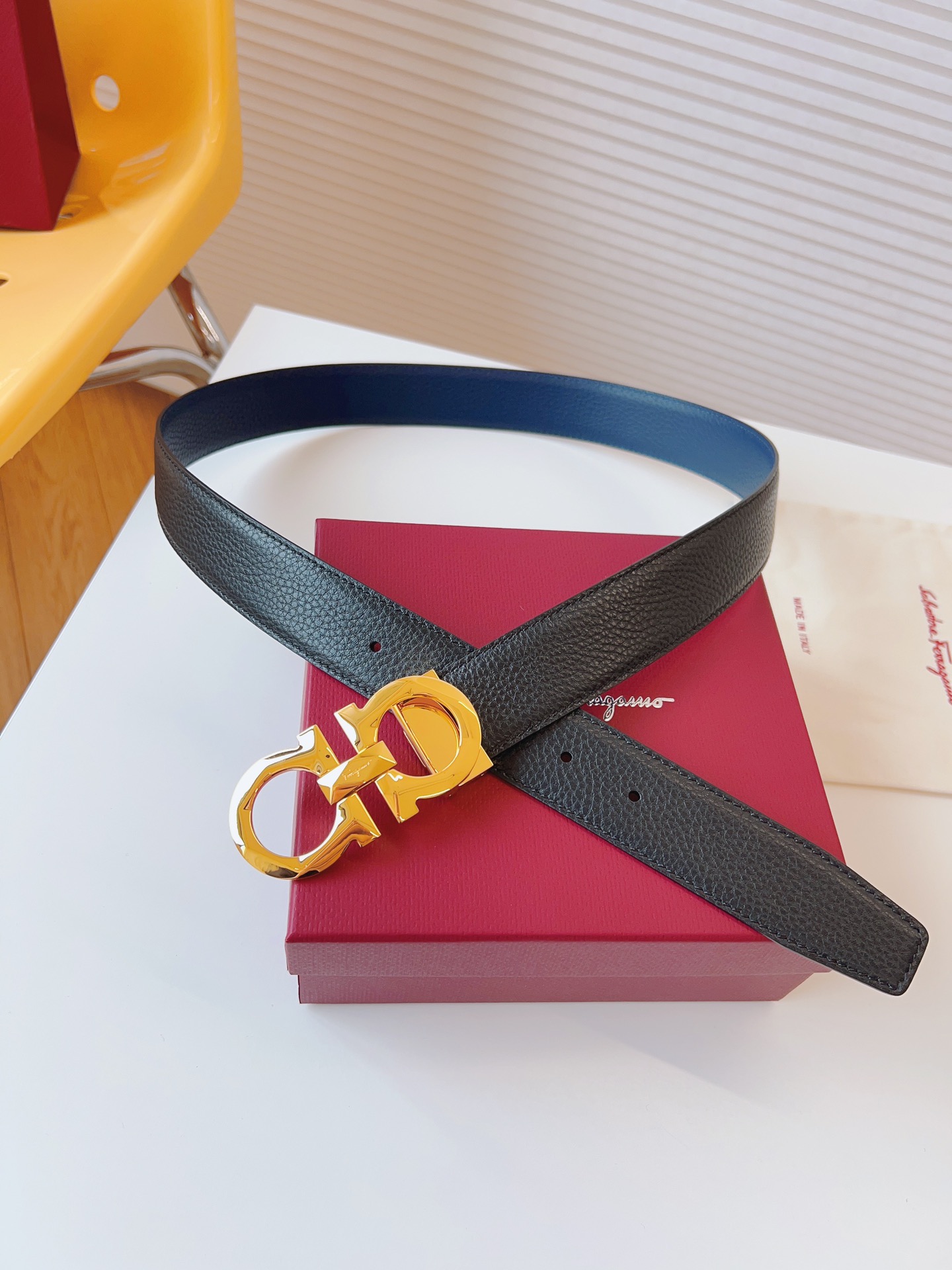 Salvatore Ferragamo Basic Belt Top Grain Leather M