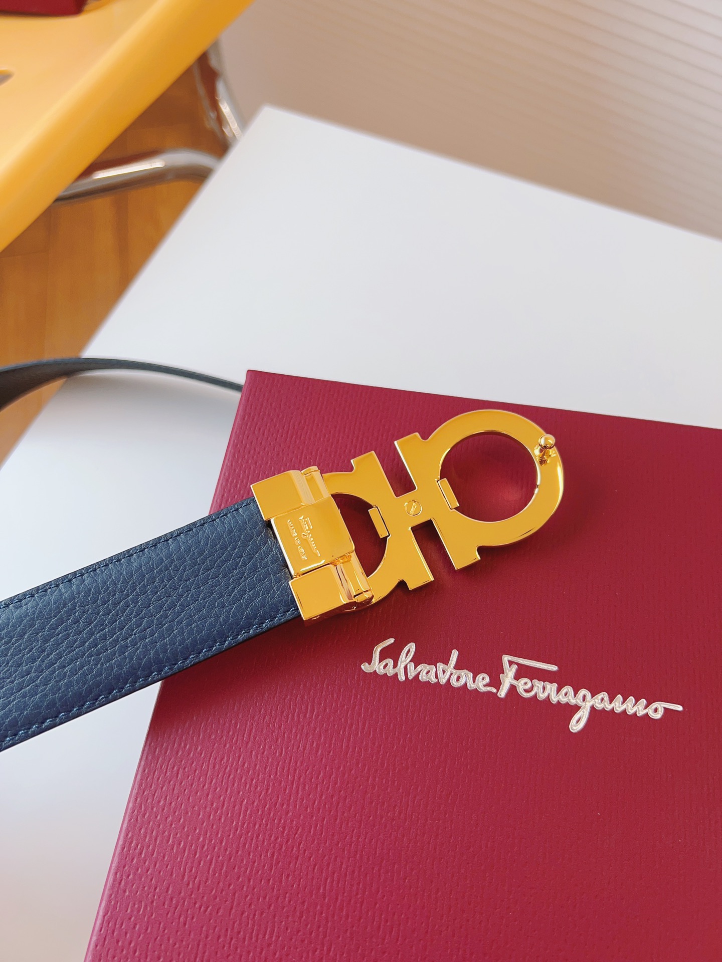 Salvatore Ferragamo Basic Belt Top Grain Leather M