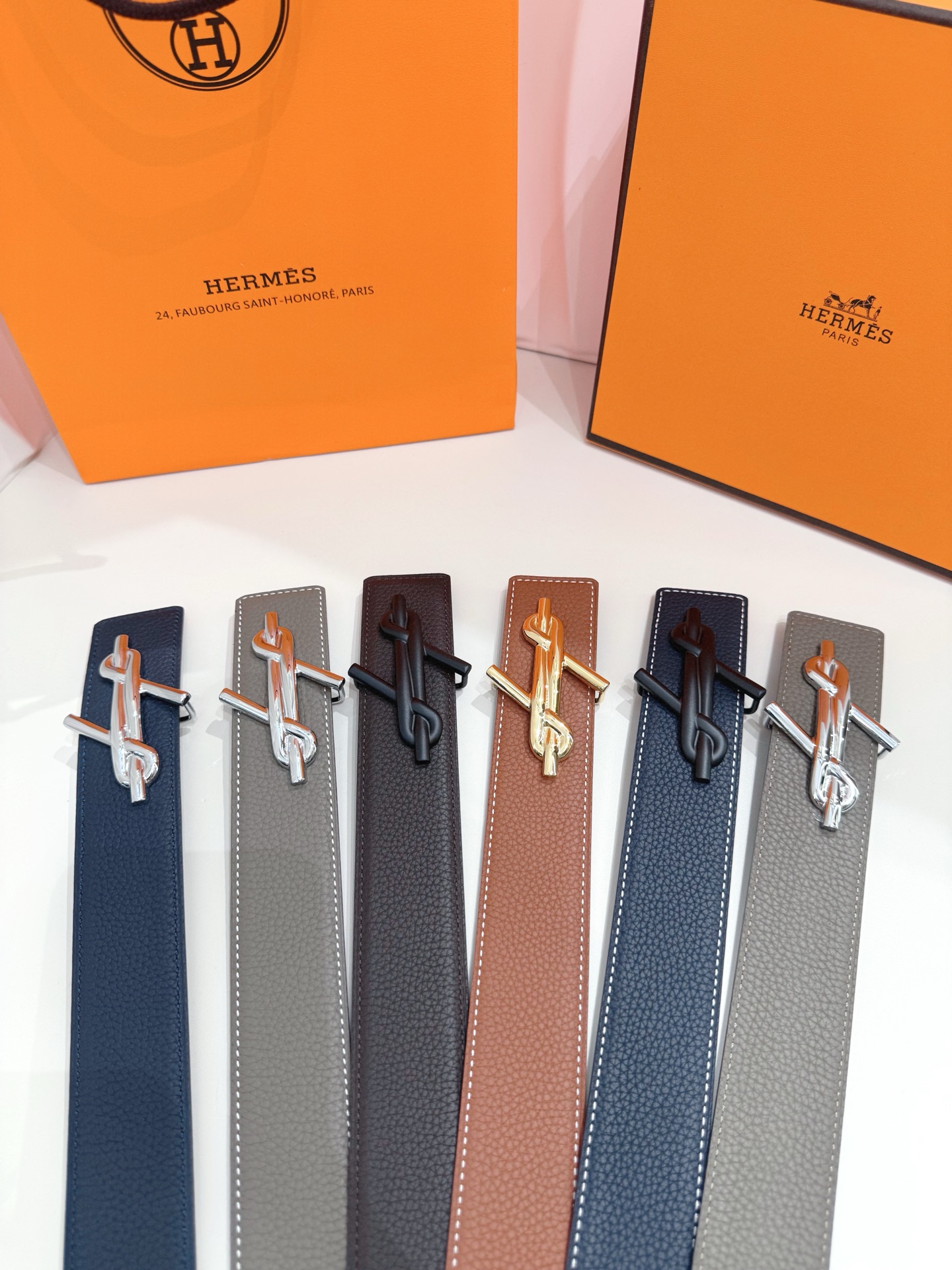 Hermès Leather Belt S-m