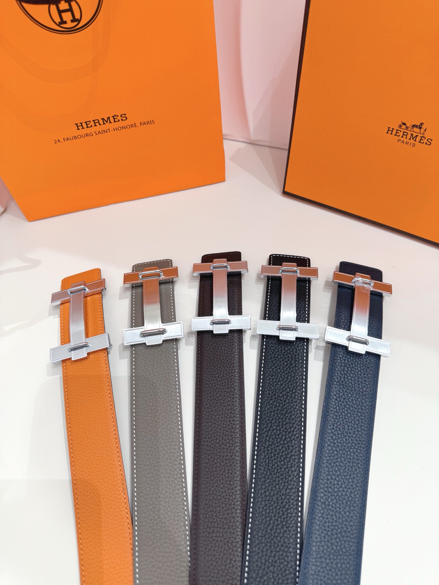 Hermès Leather Belt S-m