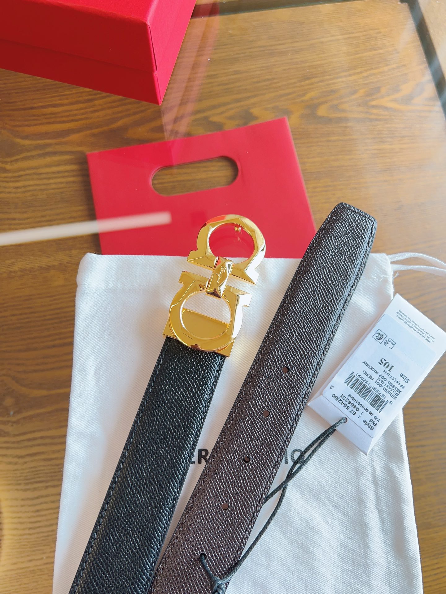 Salvatore Ferragamo Male Basic Belt Cow Leather 13514-m