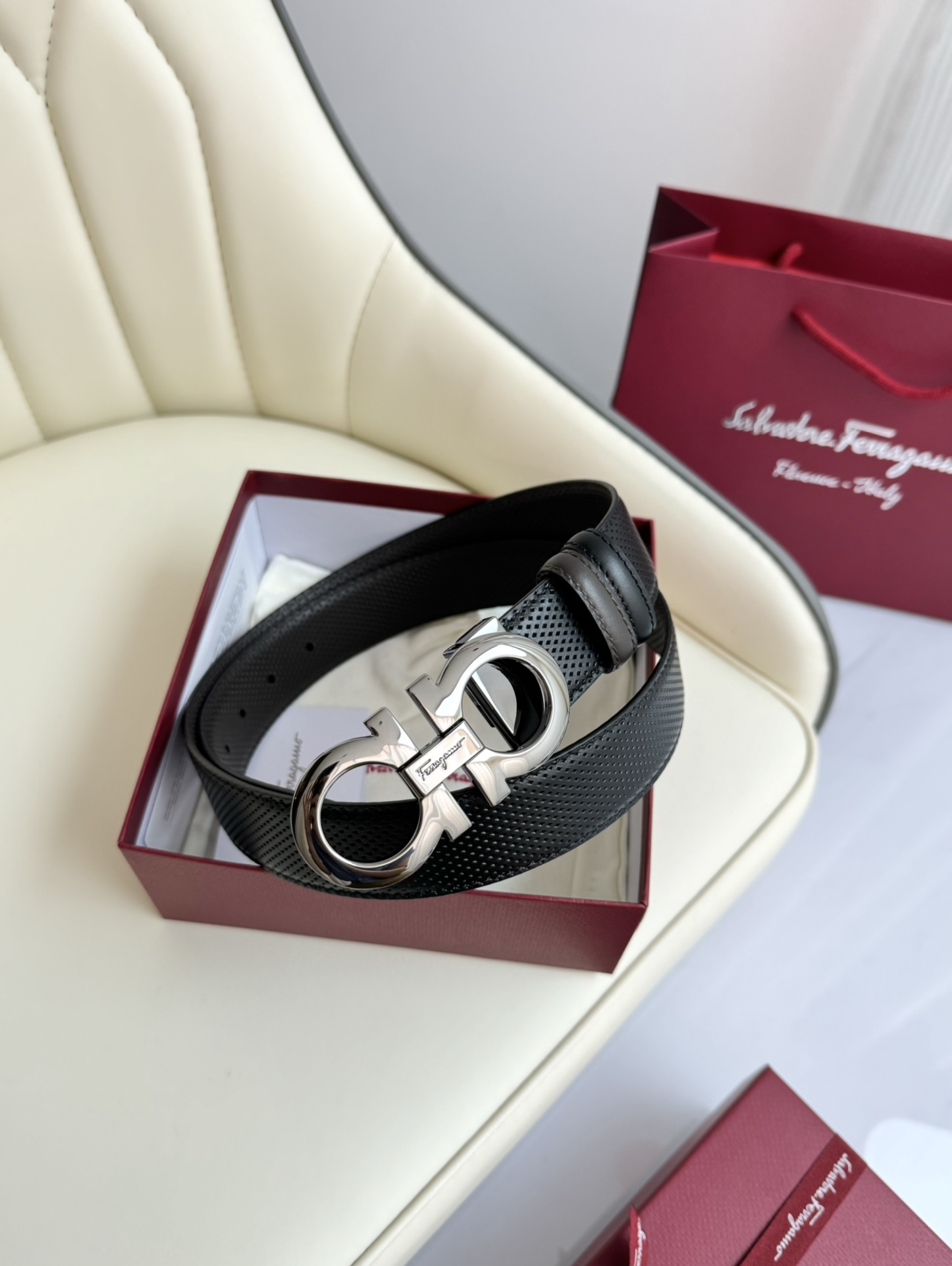Salvatore Ferragamo Basic Belt Top Grain Leather M
