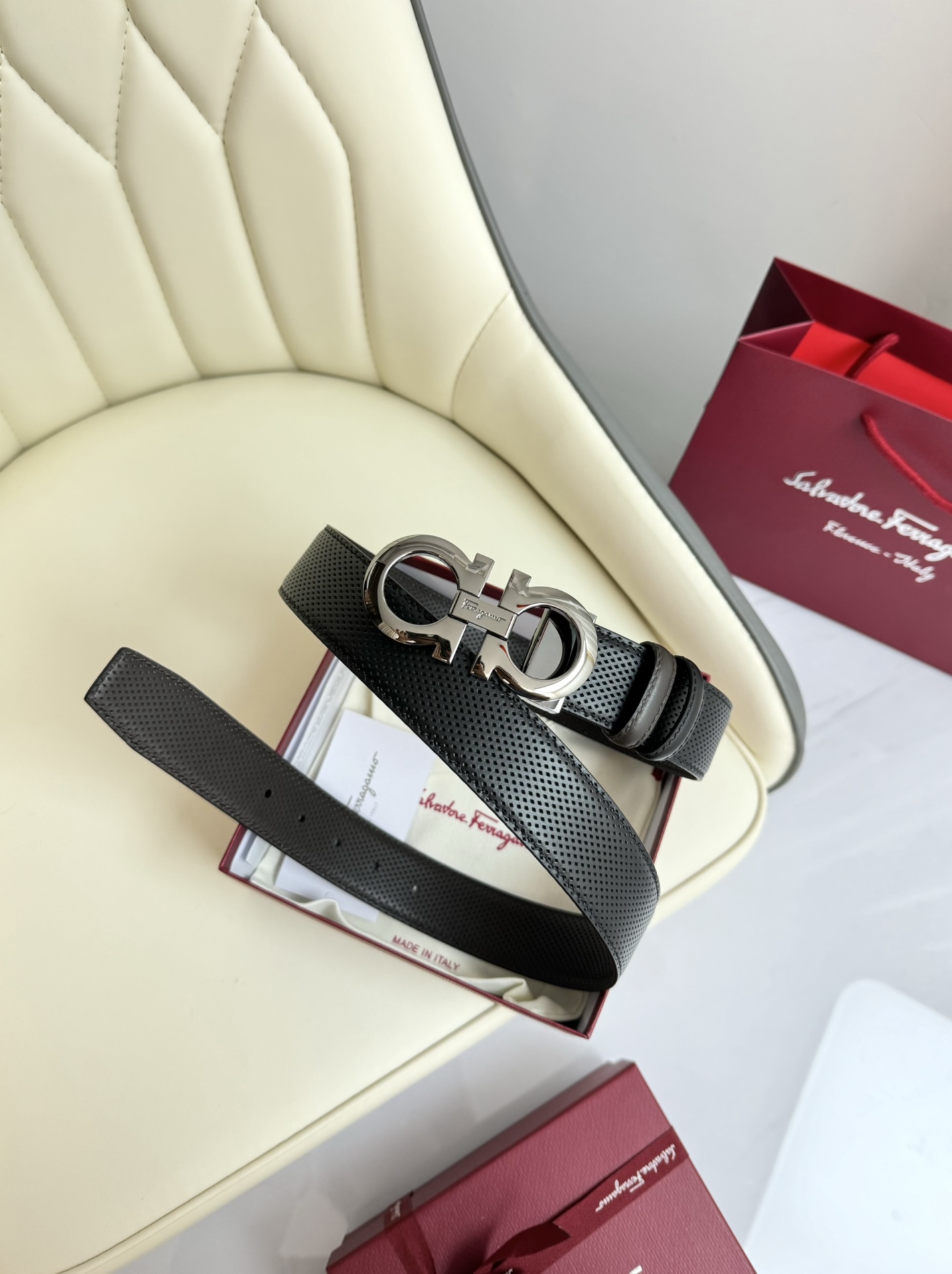 Salvatore Ferragamo Basic Belt Top Grain Leather M