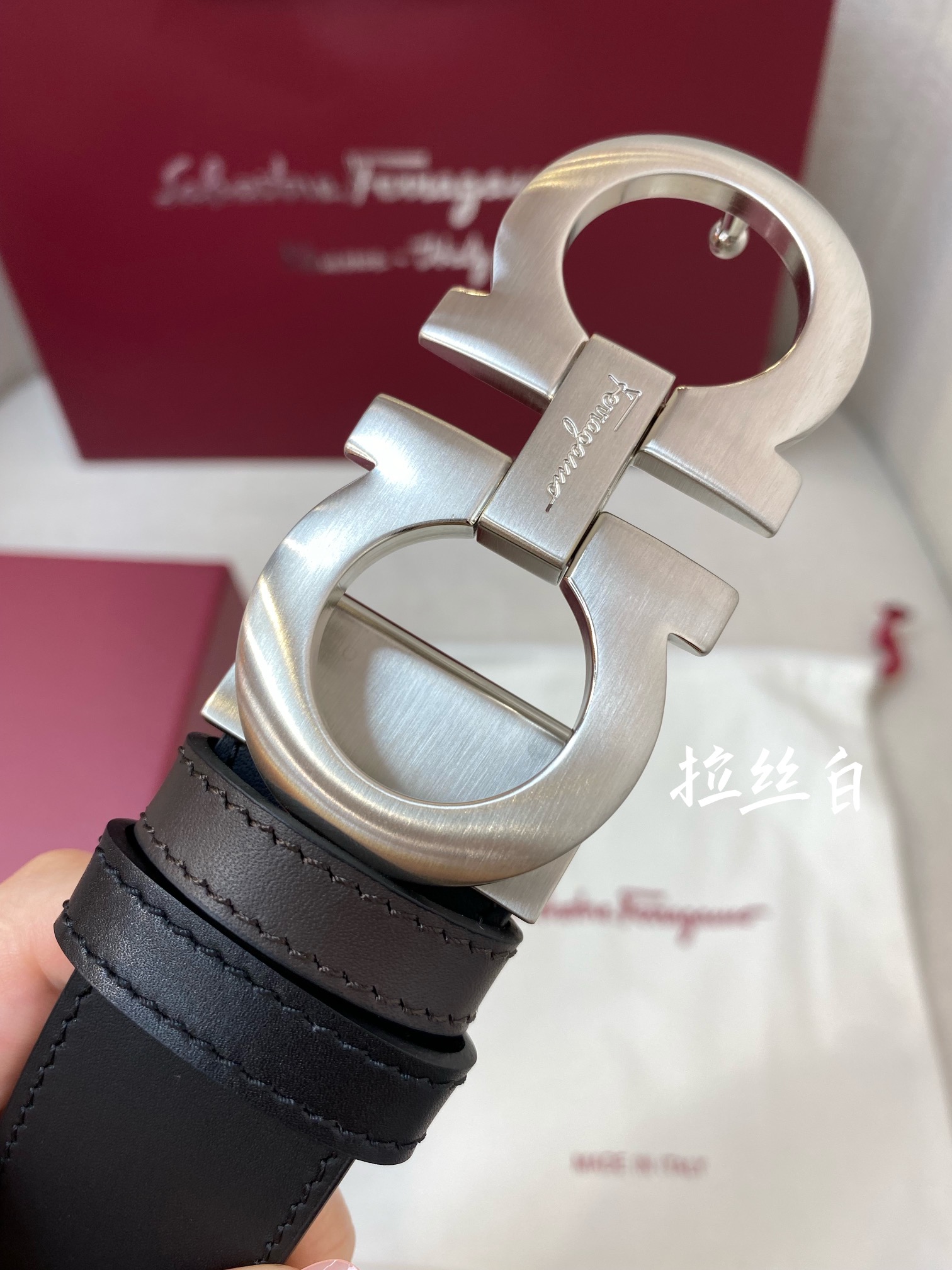 Salvatore Ferragamo Male Leather Belt M