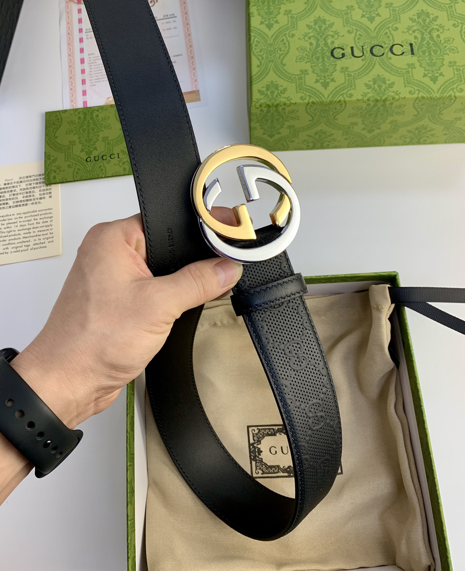 Gucci Basic Belt Cow Leather