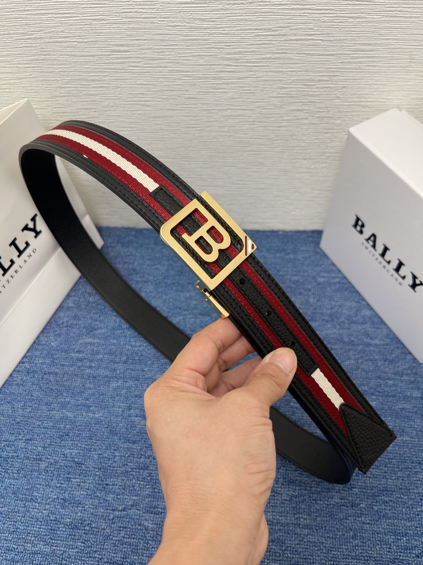 Bally Leather Belt Cow Leather