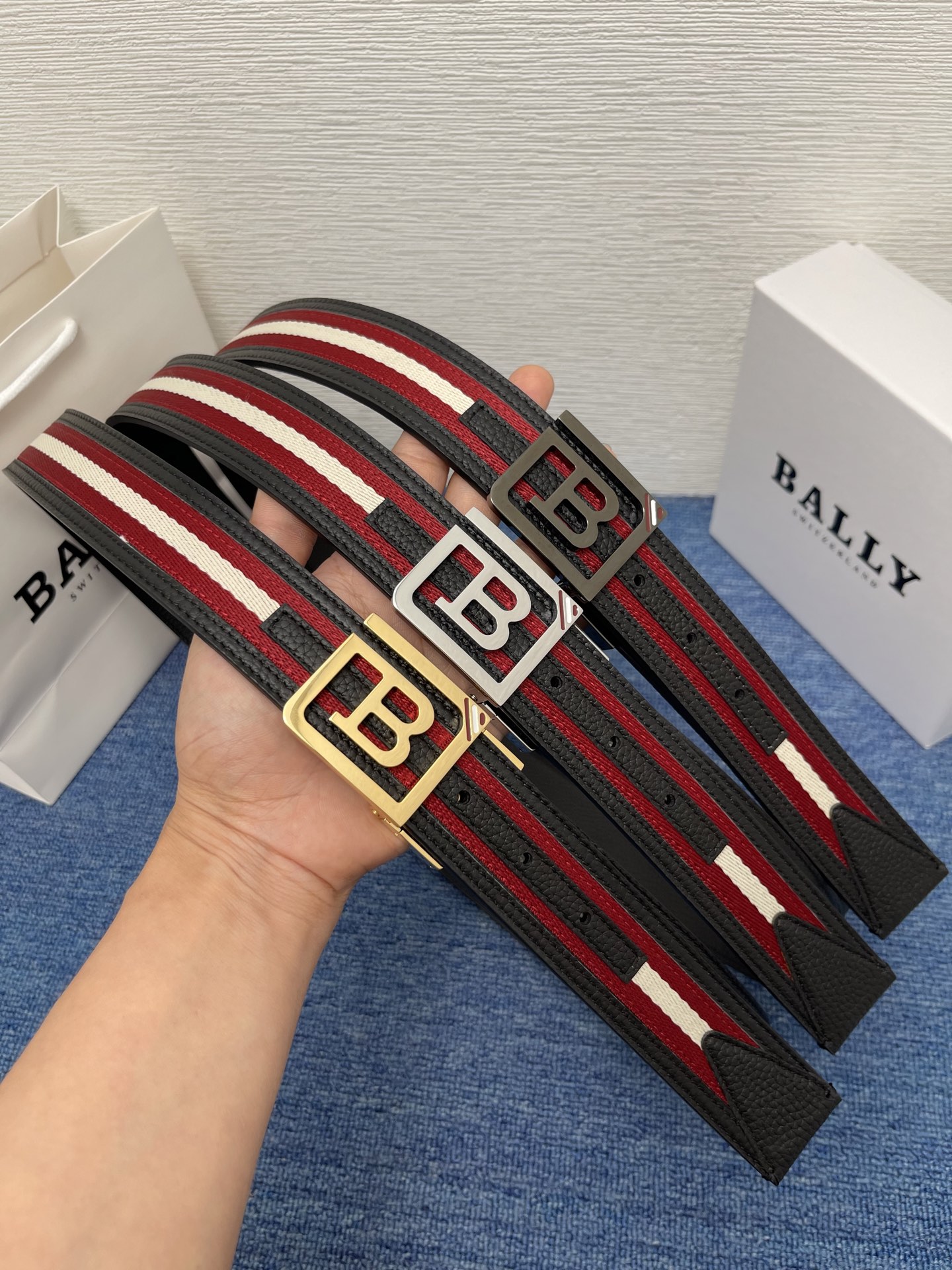 Bally Leather Belt Cow Leather