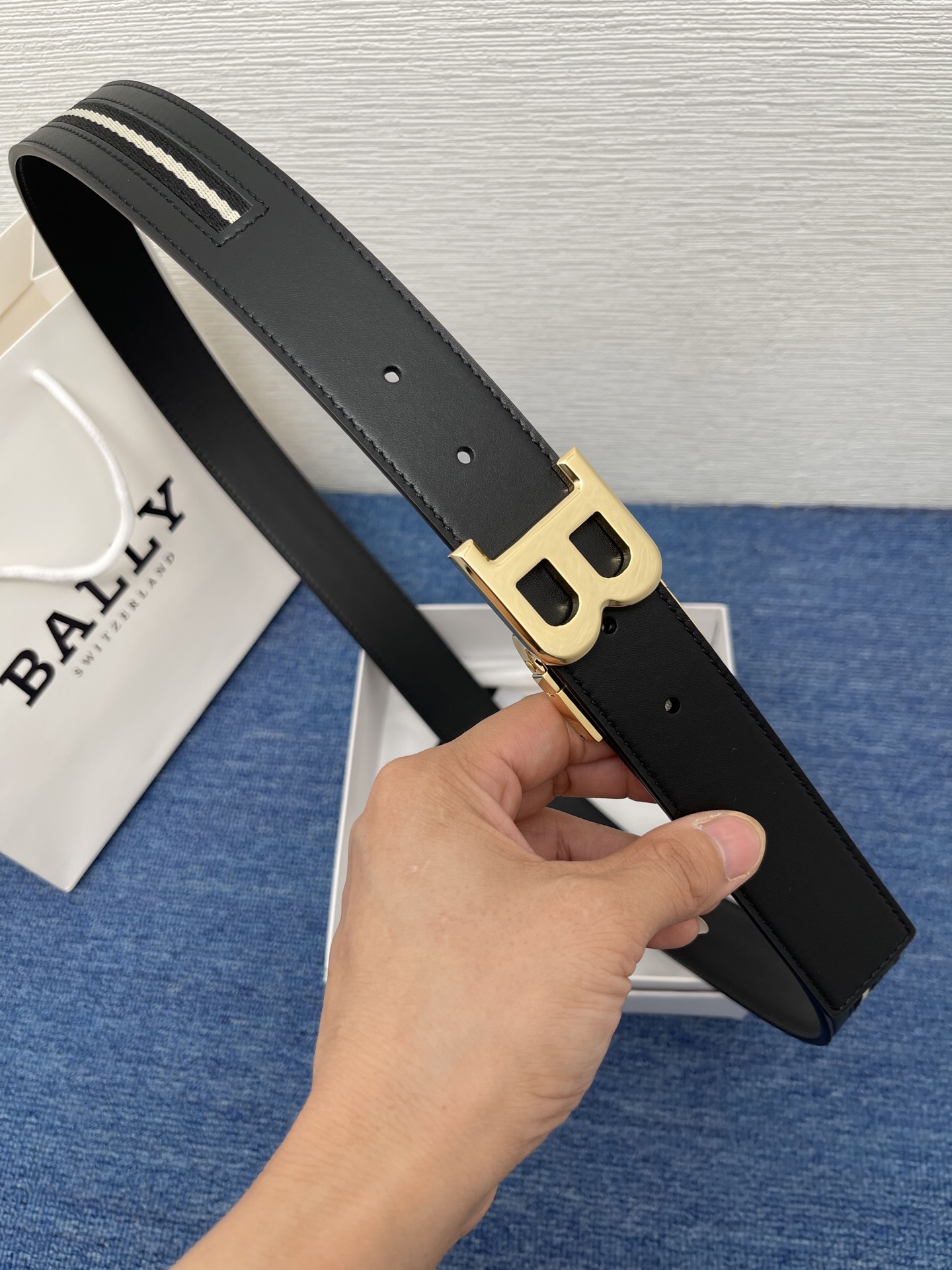 Bally Leather Belt Cow Leather