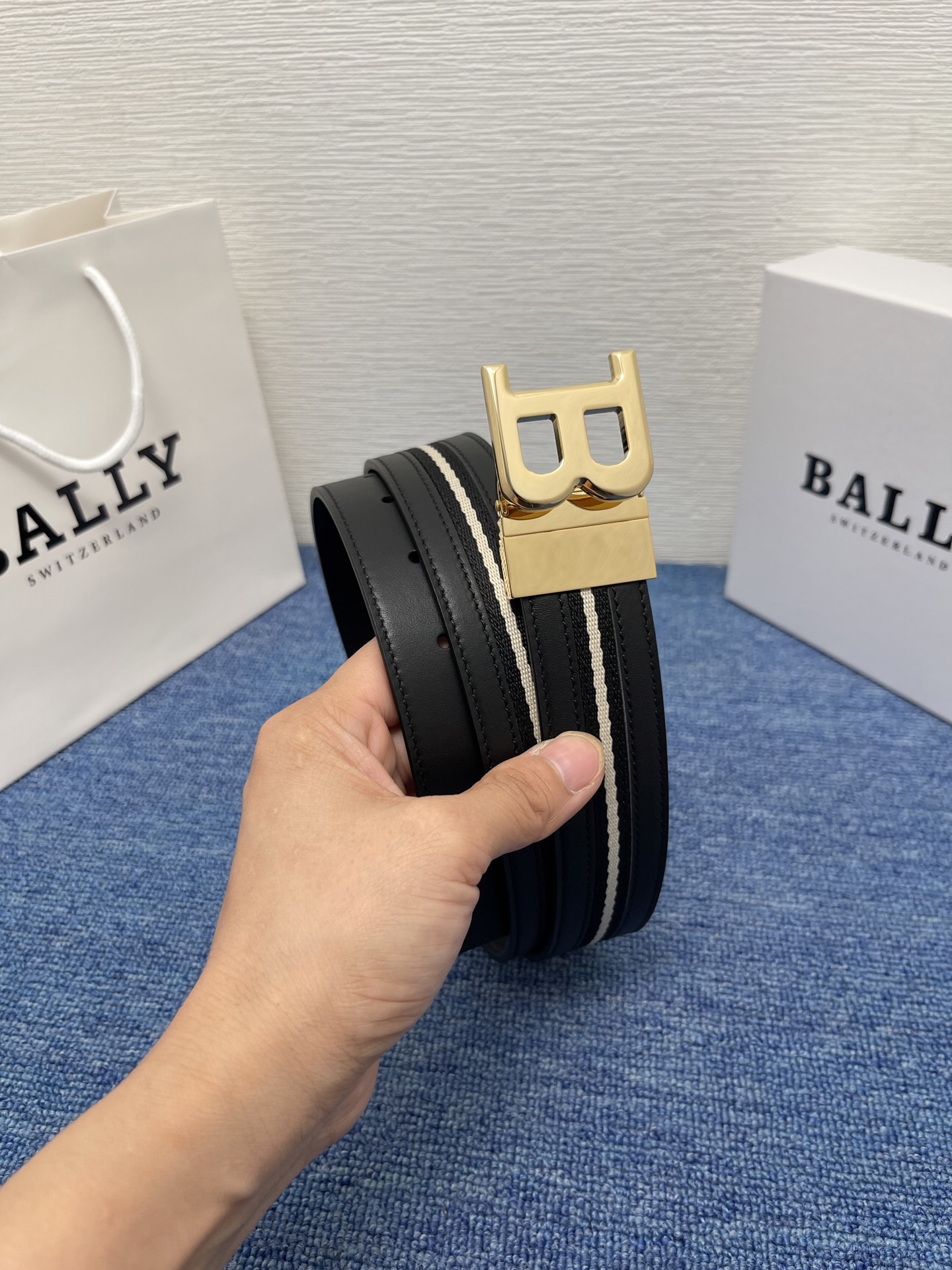 Bally Leather Belt Cow Leather