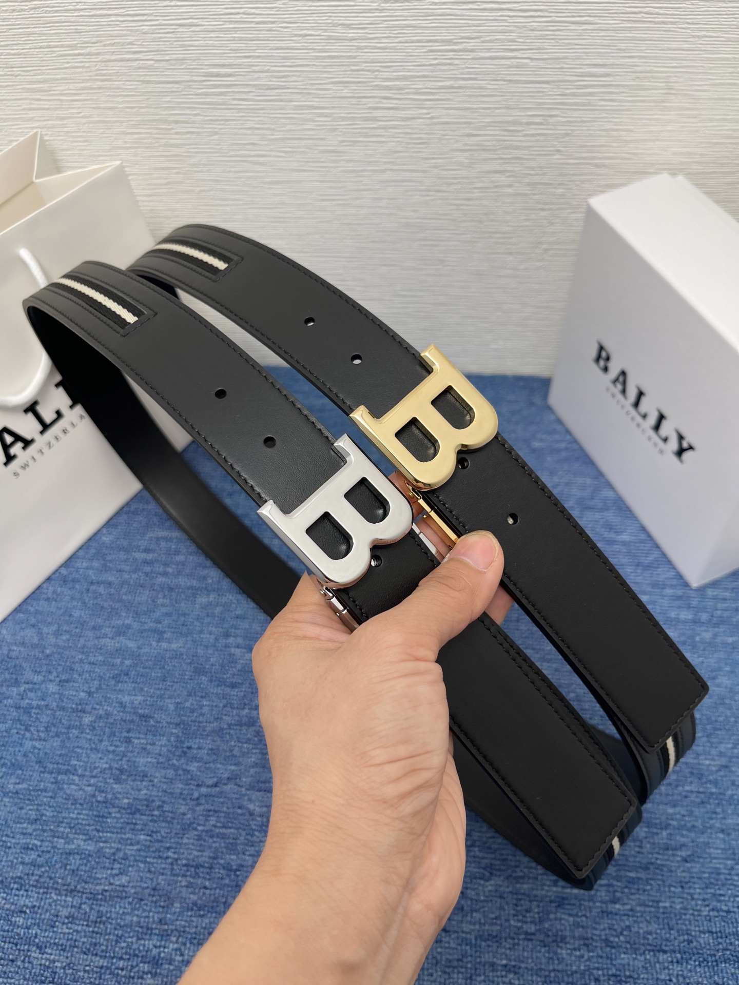 Bally Leather Belt Cow Leather
