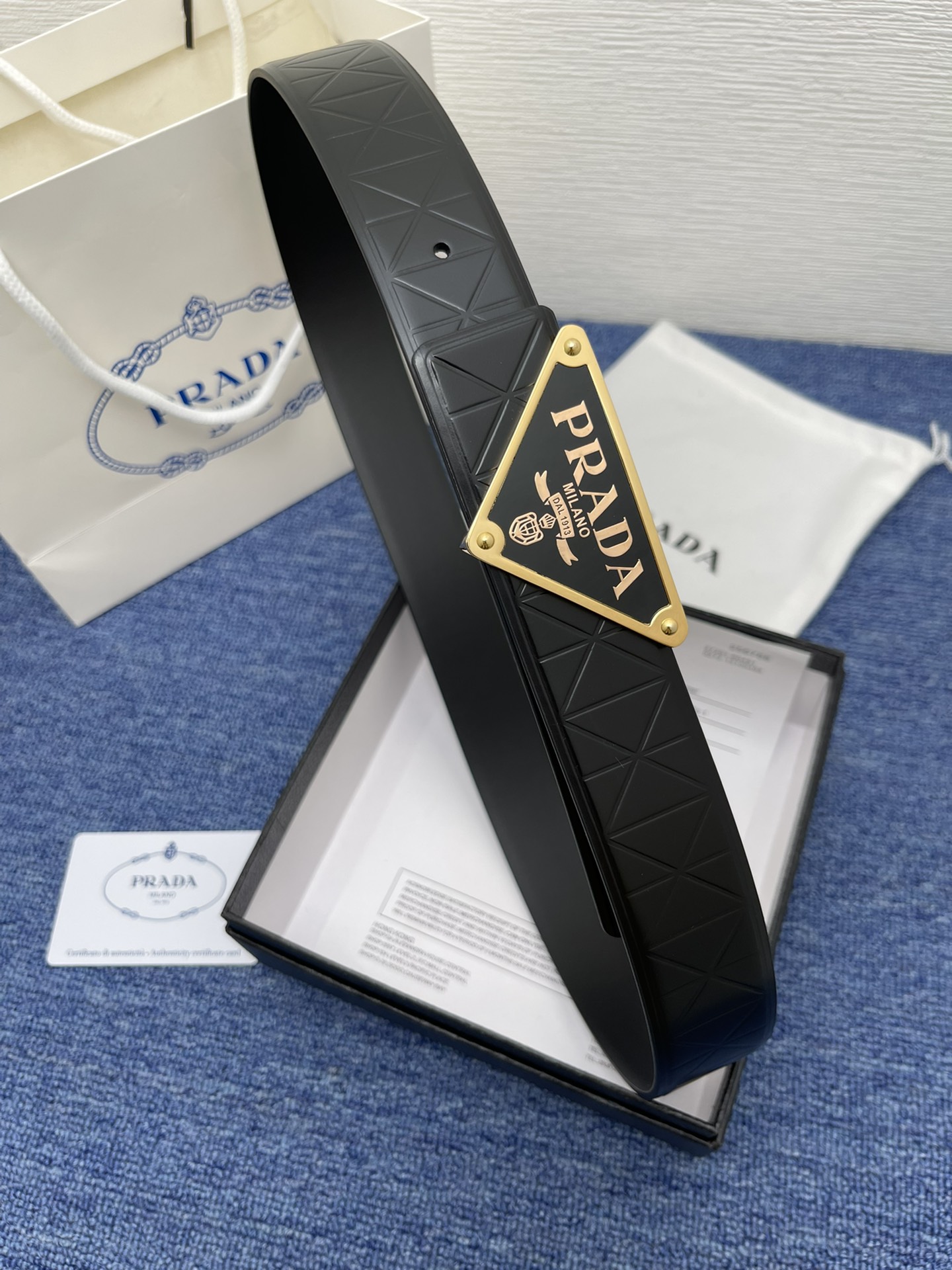 Prada Auto-lock Belt Cow Leather M