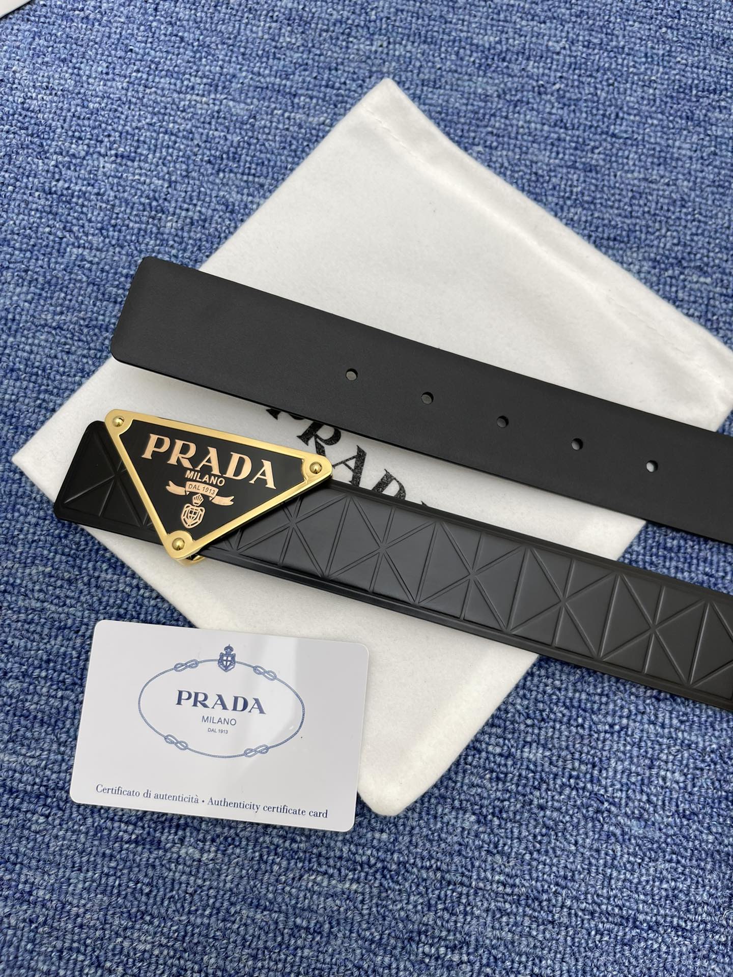 Prada Auto-lock Belt Cow Leather M