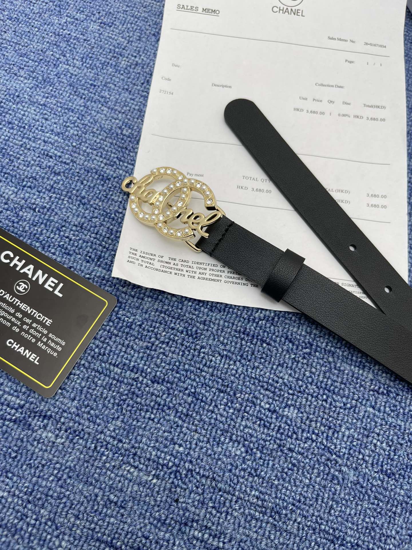 Chanel Leather Belt Cow Leather Silver Adjustable