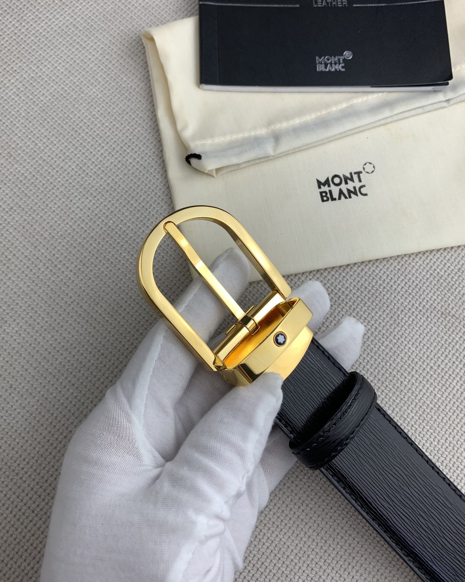 Montblanc Basic Belt Cow Leather 125cm-m