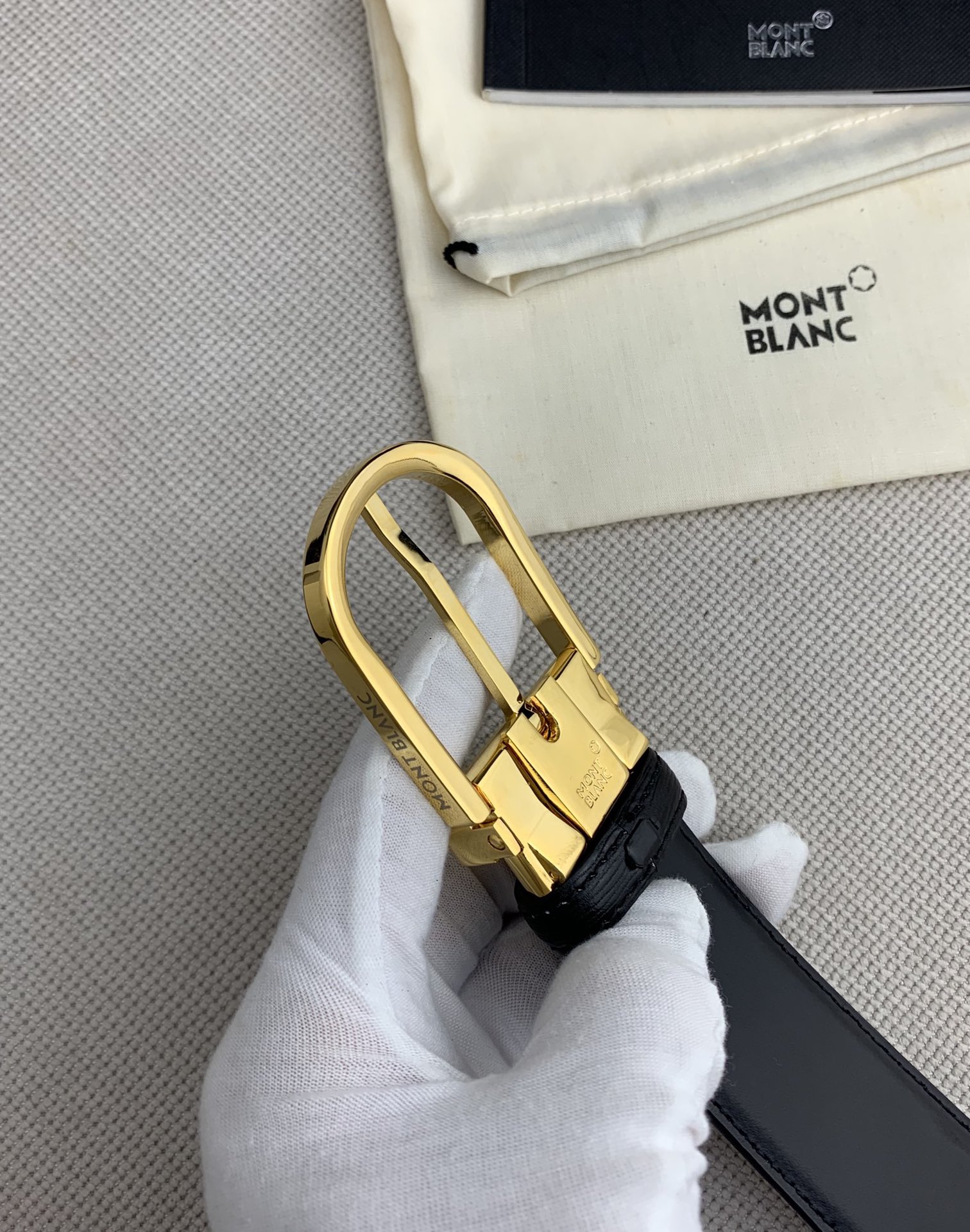 Montblanc Basic Belt Cow Leather 125cm-m