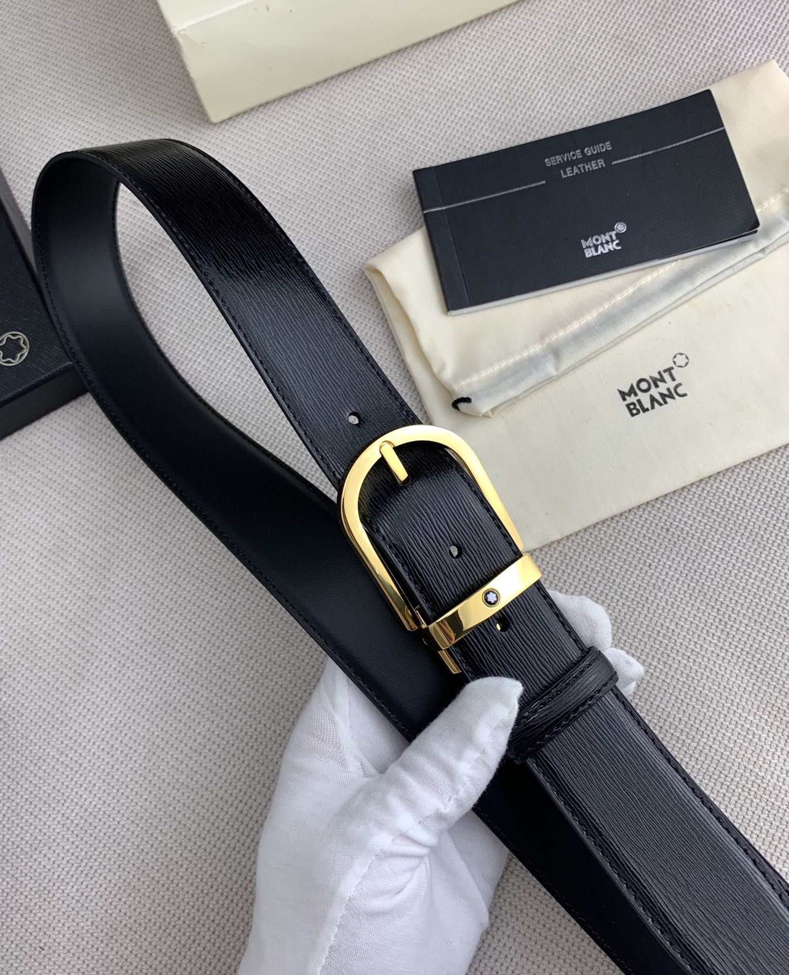 Montblanc Basic Belt Cow Leather 125cm-m