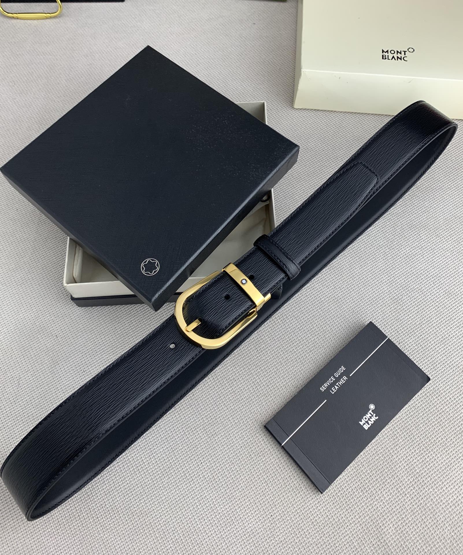 Montblanc Basic Belt Cow Leather 125cm-m