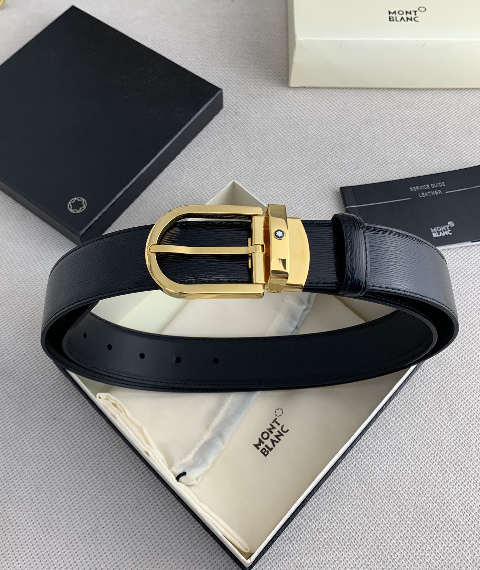 Montblanc Basic Belt Cow Leather 125cm-m